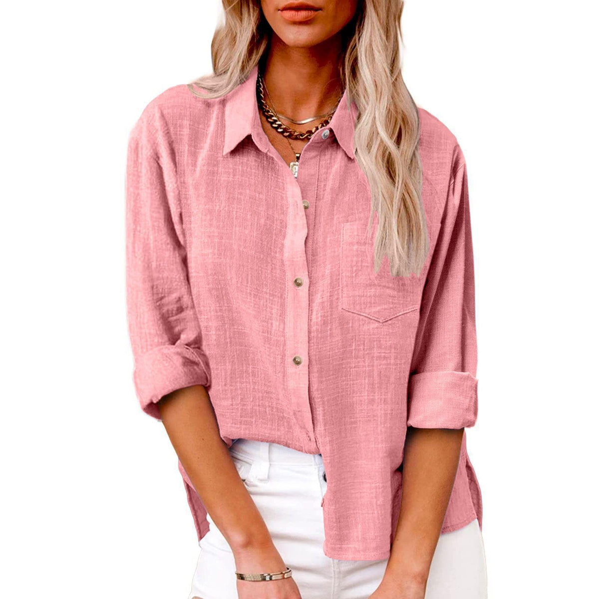 Marlow | Oversized blouse with a classic collar