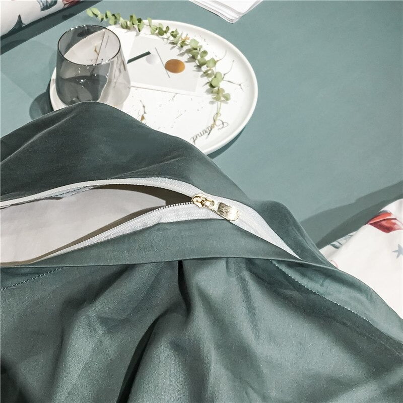 FestiveDream – Cozy Christmas Bedding Set with Snowflake Print 3