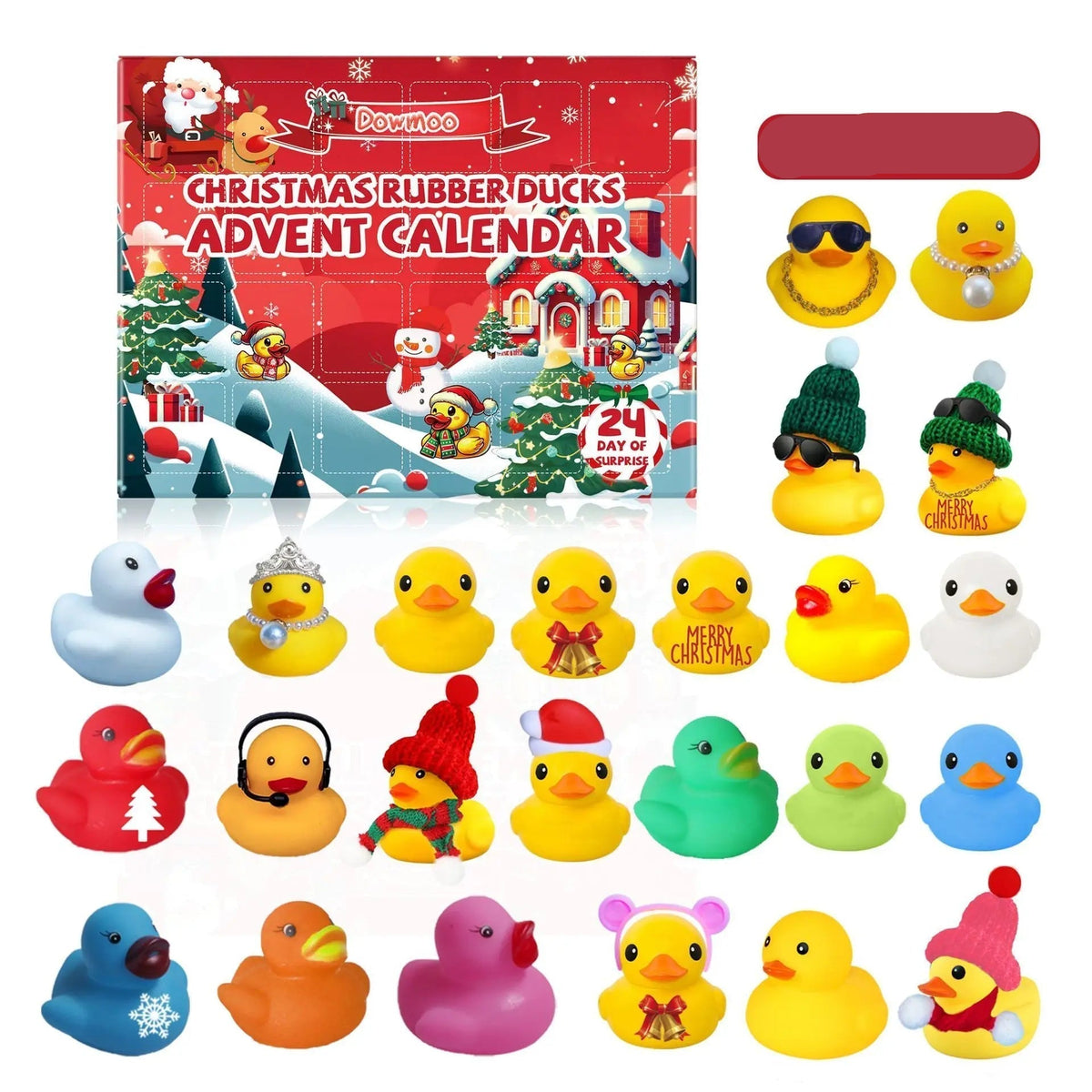 FestiveDuck | Joyful Rubber Duck Advent Calendar for Kids’ Holiday Fun 0