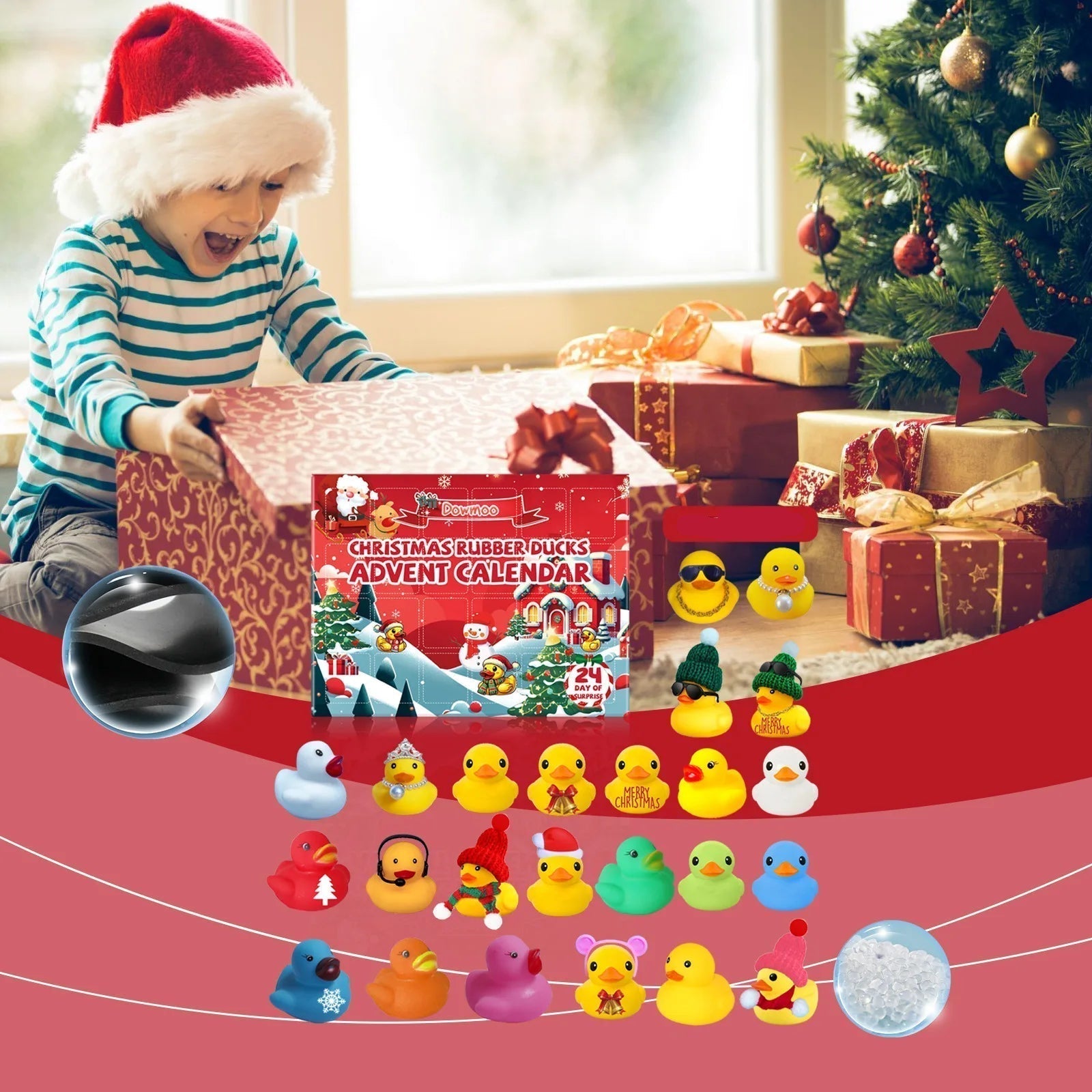 FestiveDuck | Joyful Rubber Duck Advent Calendar for Kids’ Holiday Fun 1