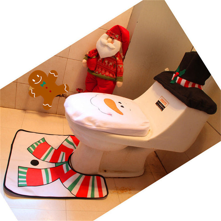 FestiveSanta | Santa Claus Bathroom Mat for Christmas Homes 4