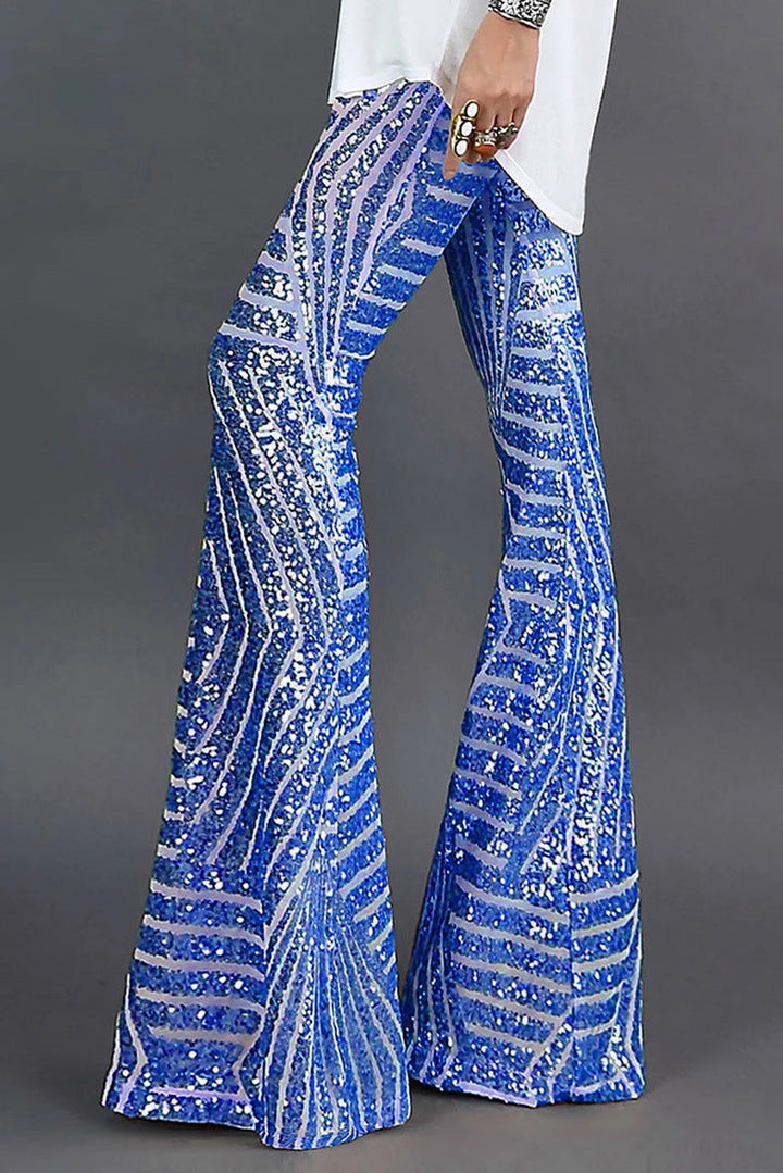 Flared sequined trousers for women | New Year 2