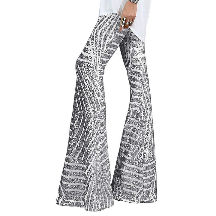Flared sequined trousers for women | New Year 3