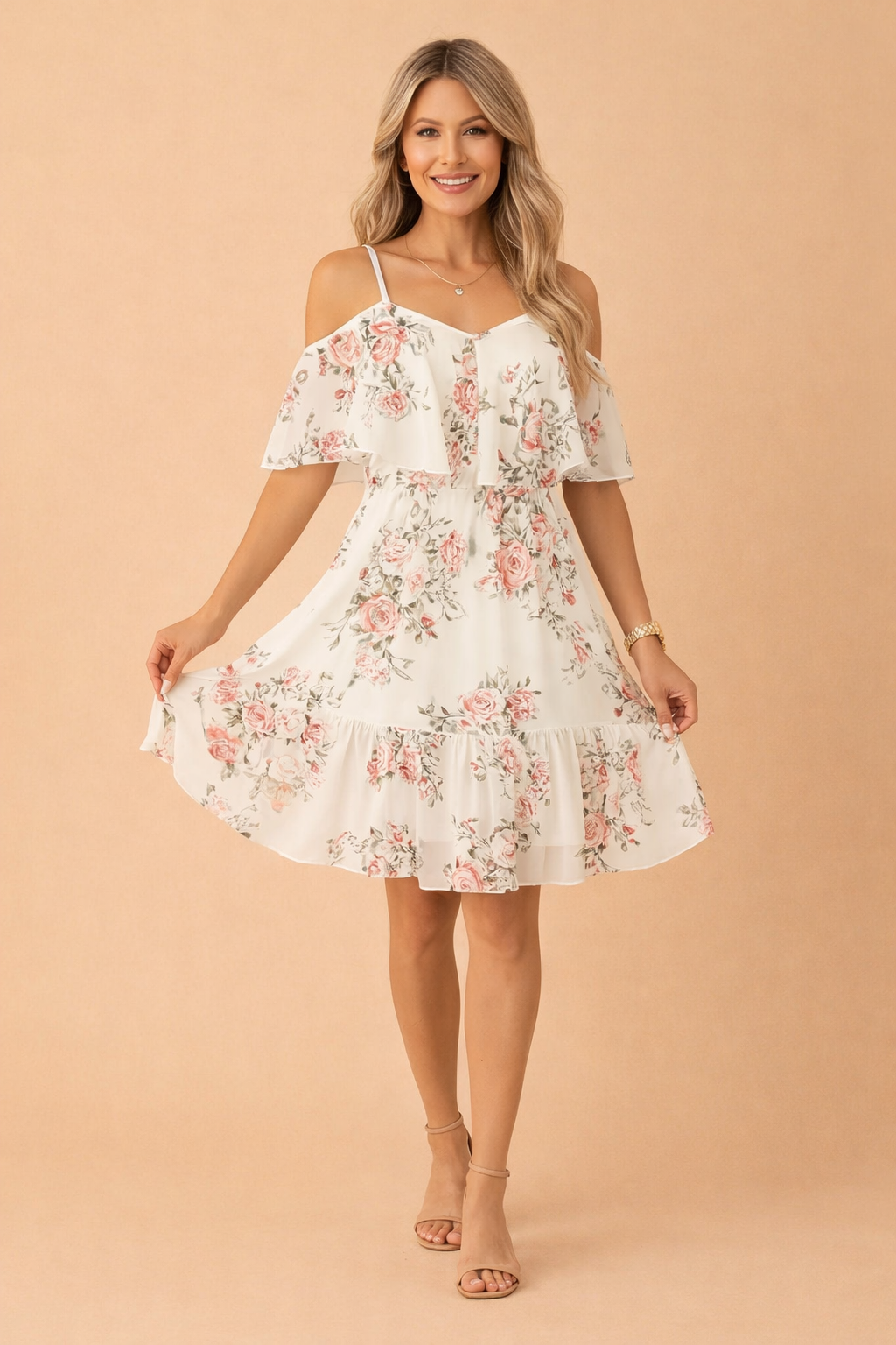 Diana | Robe d'été en chiffon à fleurs