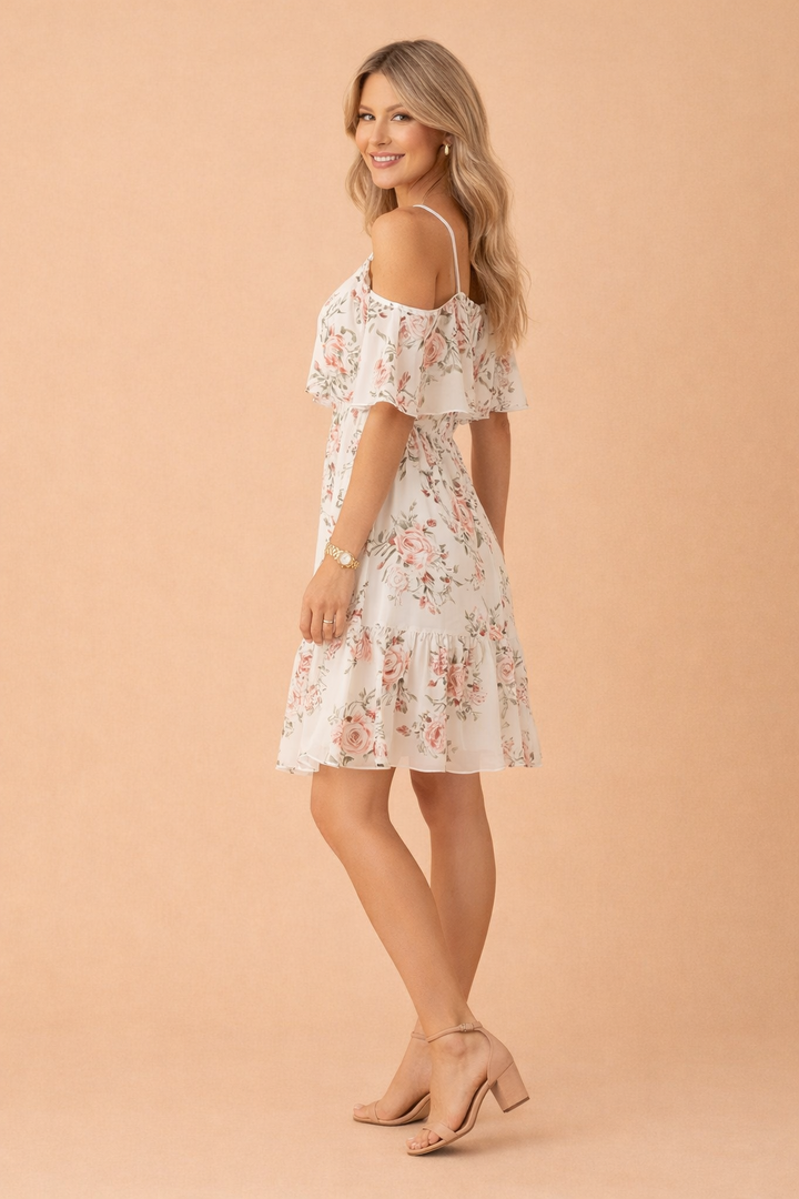 Diana | Robe d'été en chiffon à fleurs