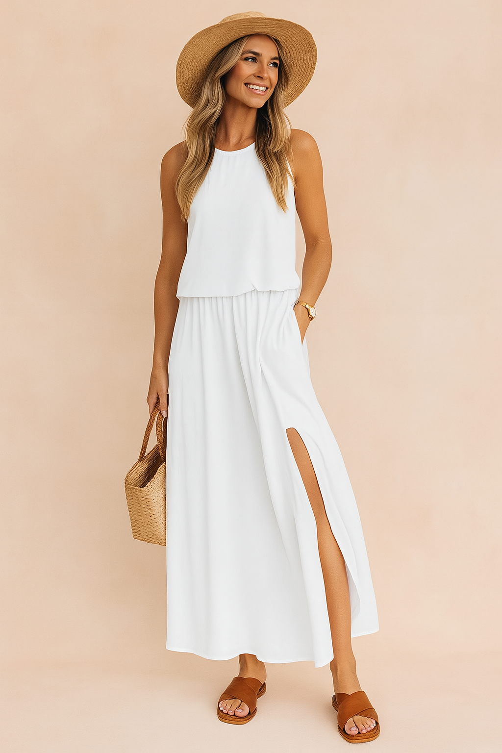 Florence | Stylish Sleeveless Summer Maxi Dress 3