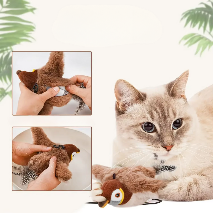 Fluttering bird cat toy 2