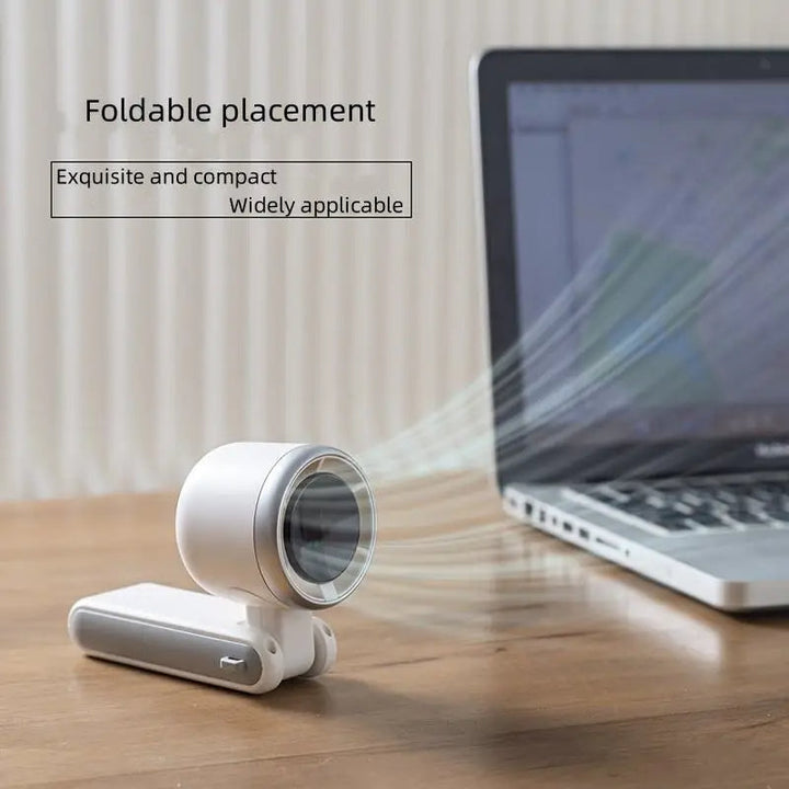 Foldable Handheld Turbo Fan with Digital Display 3