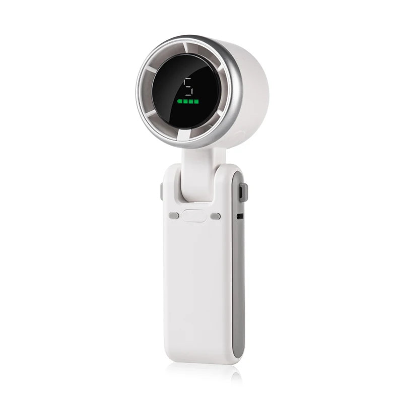 Foldable Handheld Turbo Fan with Digital Display 6