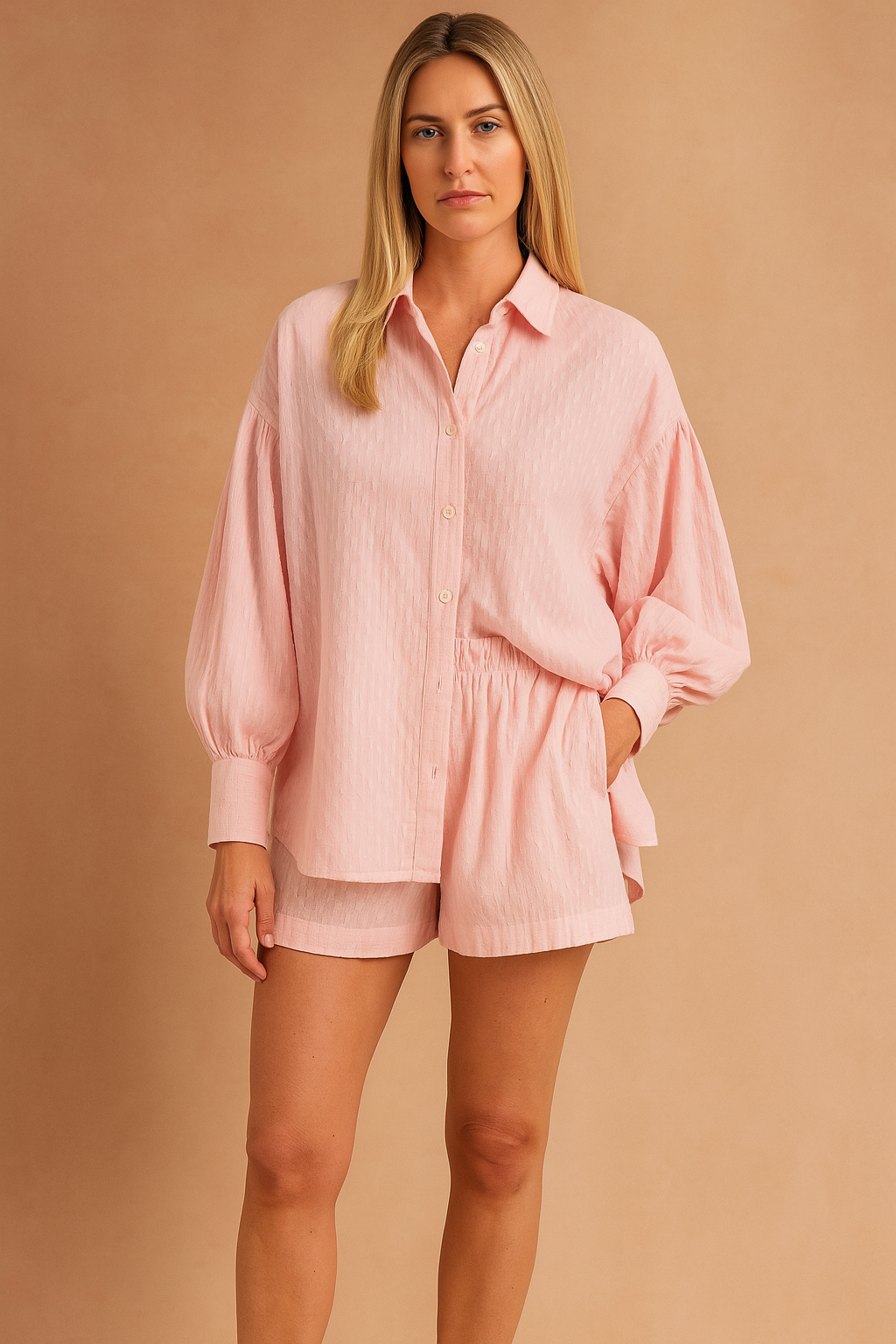 Freya | Casual Breathable Blouse and Crop Set 0