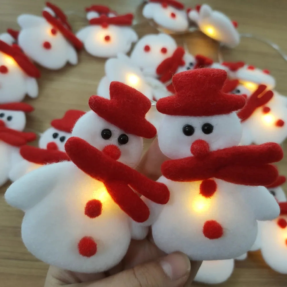 FrostyGlow – Snowman Tree Lights with White LED Illumination 4