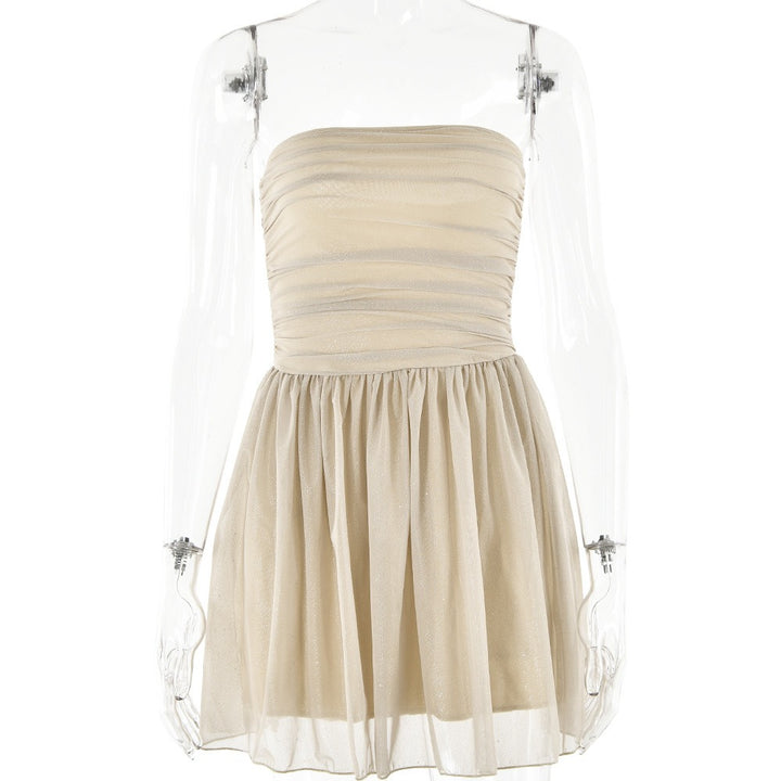 Niki | Strapless Mini Dress with Shine