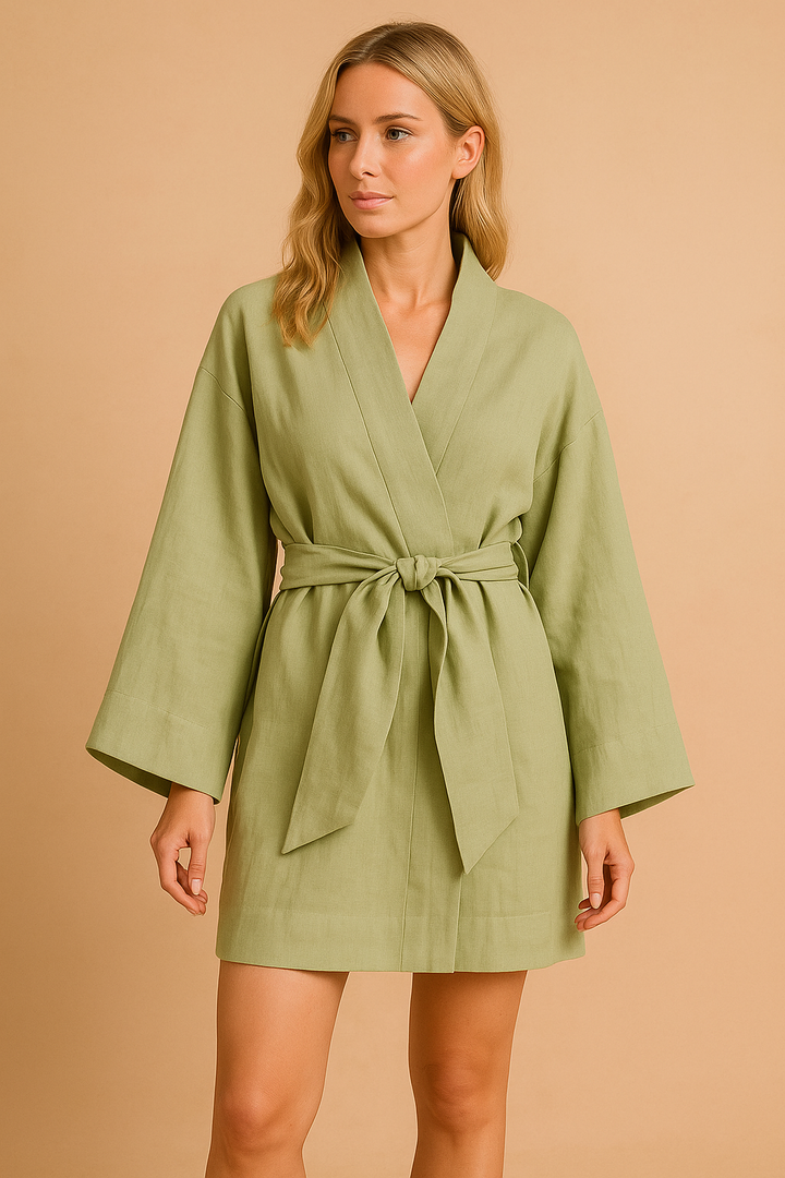 Georgia | Women's Lace Dress with Wrap Neckline 1