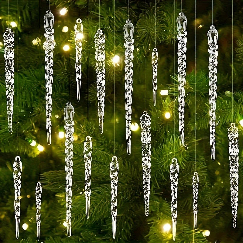 GlossIce | Crystal Icicle Ornaments for Elegant Christmas Trees 1