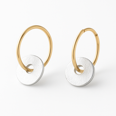 Gold-Plated Hoop Earrings – Elegant Silver Jewelry 0