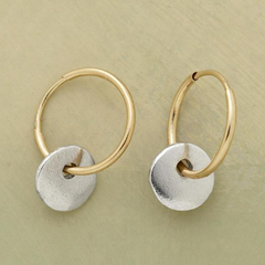 Gold-Plated Hoop Earrings – Elegant Silver Jewelry 1