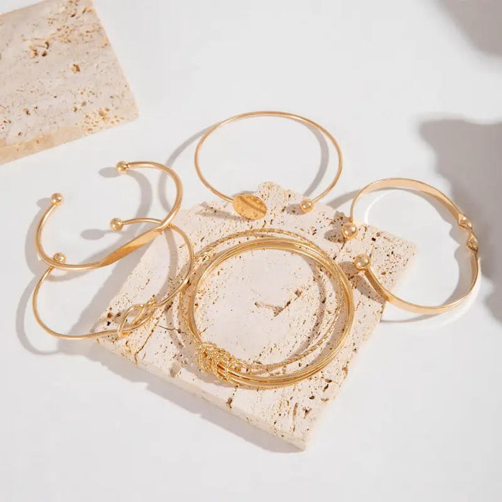 Gold-Tone Armband Set – Elegant Jewelry for Every Occasion, Modern Design, High Quality 3