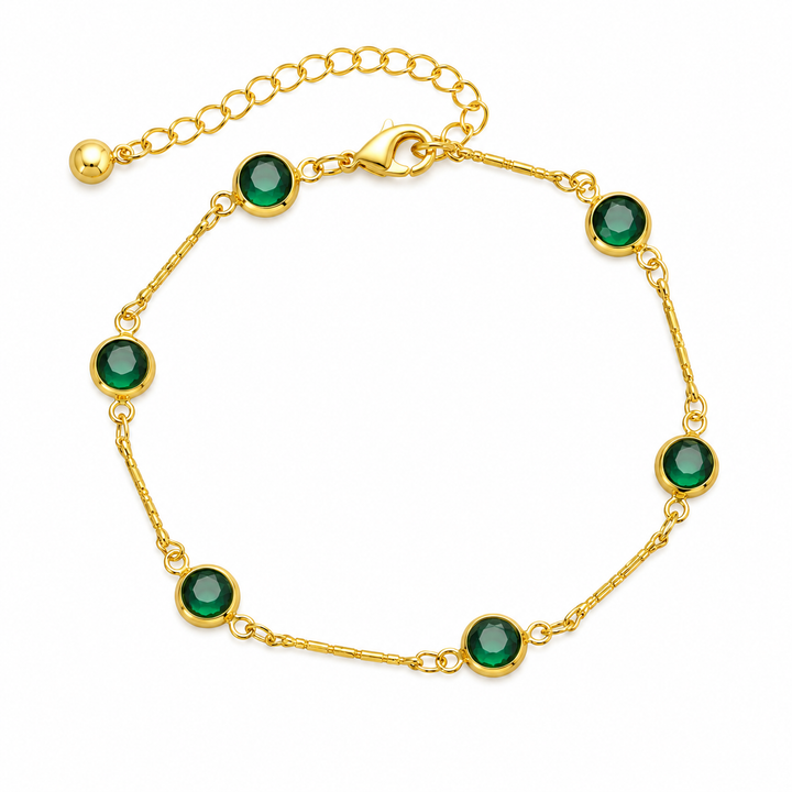 Bracelet en or pour femmes avec chaîne - Bijoux élégants, longueur ajustable, parfait pour tous les jours et les occasions spéciales