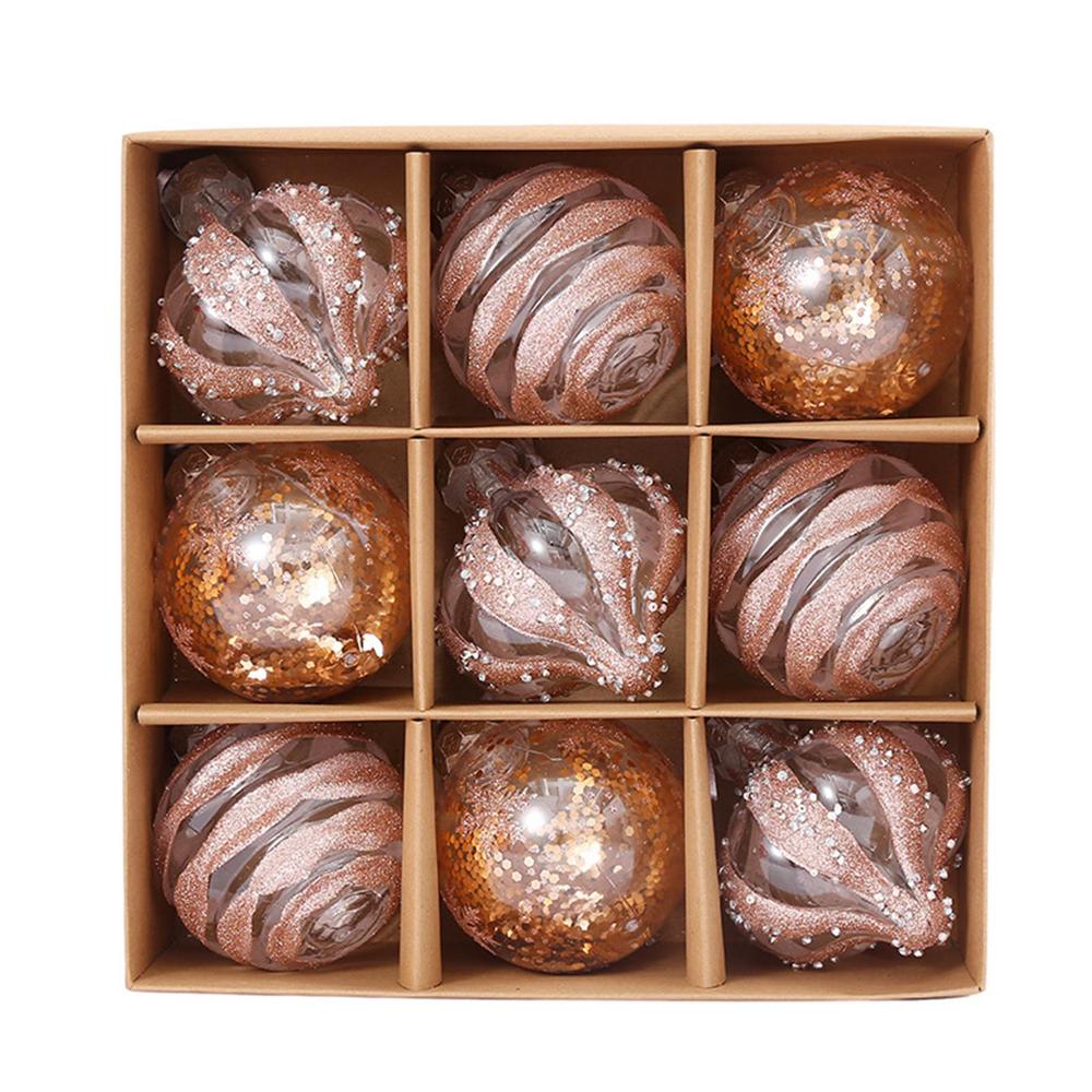 GoldElegance | Luxury Golden Bauble Set for Christmas Tree 0