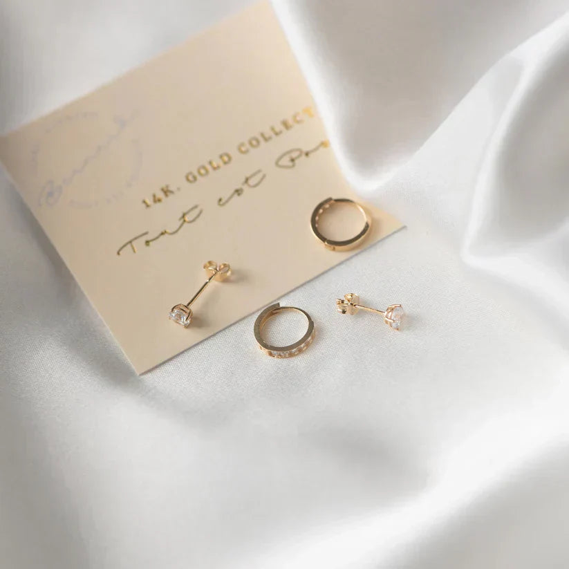 Gold Earrings with Pendants – Elegant Jewelry for Every Occasion, Perfect as a Gift 6