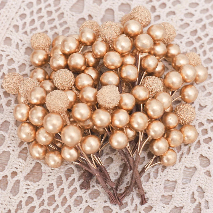 Golden Elegance | Christmas Tree Bouquet Set for Festive Decor 5