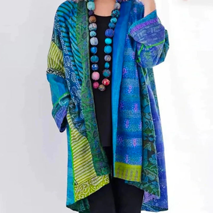 Hanna | Damen Locker geschnittene Boho-Strickjacke in Duster-Länge 0