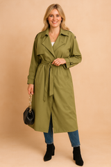 Harlani | Women's Double-Breasted Classic Trench Coat 0