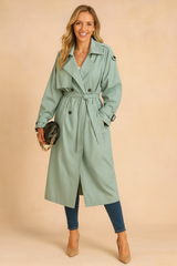 Harlani | Women's Double-Breasted Classic Trench Coat 3