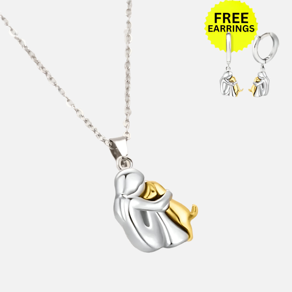 Heart-Shaped Pendant with Matching Earrings – Elegant Jewelry Set 0