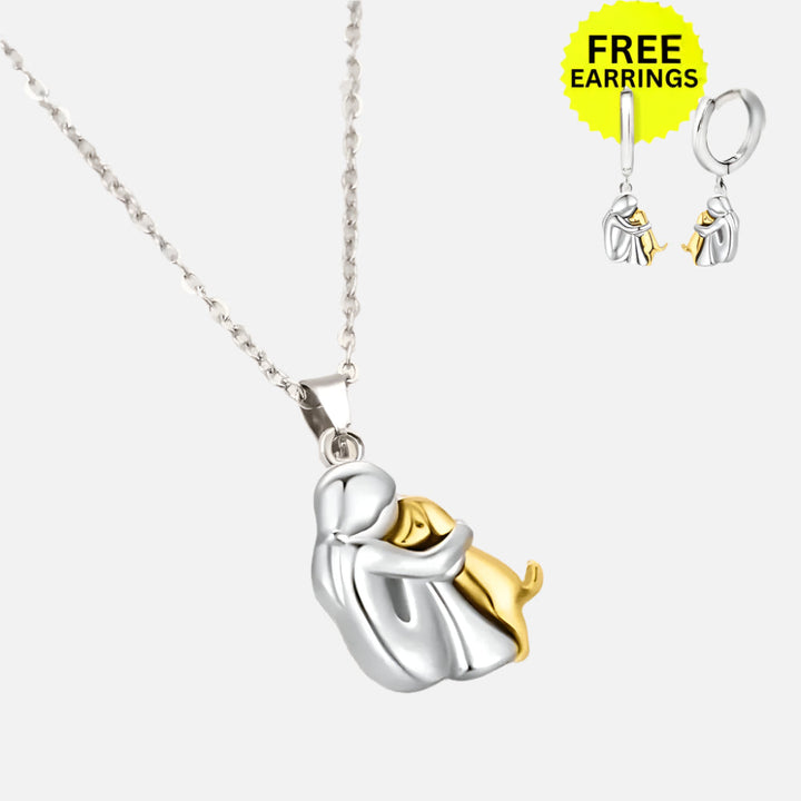 Heart-Shaped Pendant with Matching Earrings – Elegant Jewelry Set 0