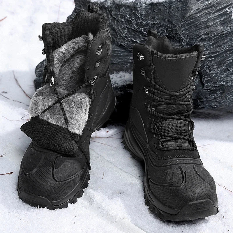 Herren High-Top-Schneestiefel mit Schnürung 6