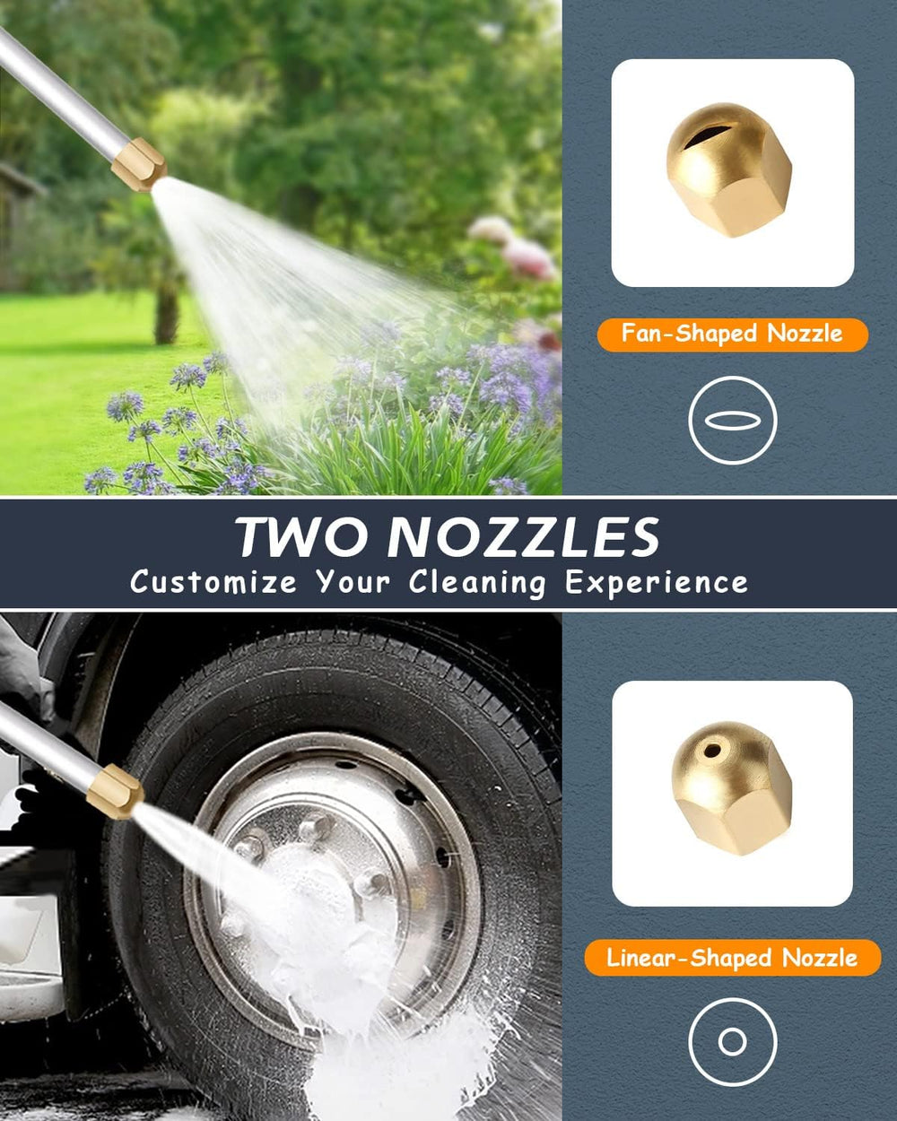 High-Pressure Washer Spray Nozzle Car Wash Water Hose 1