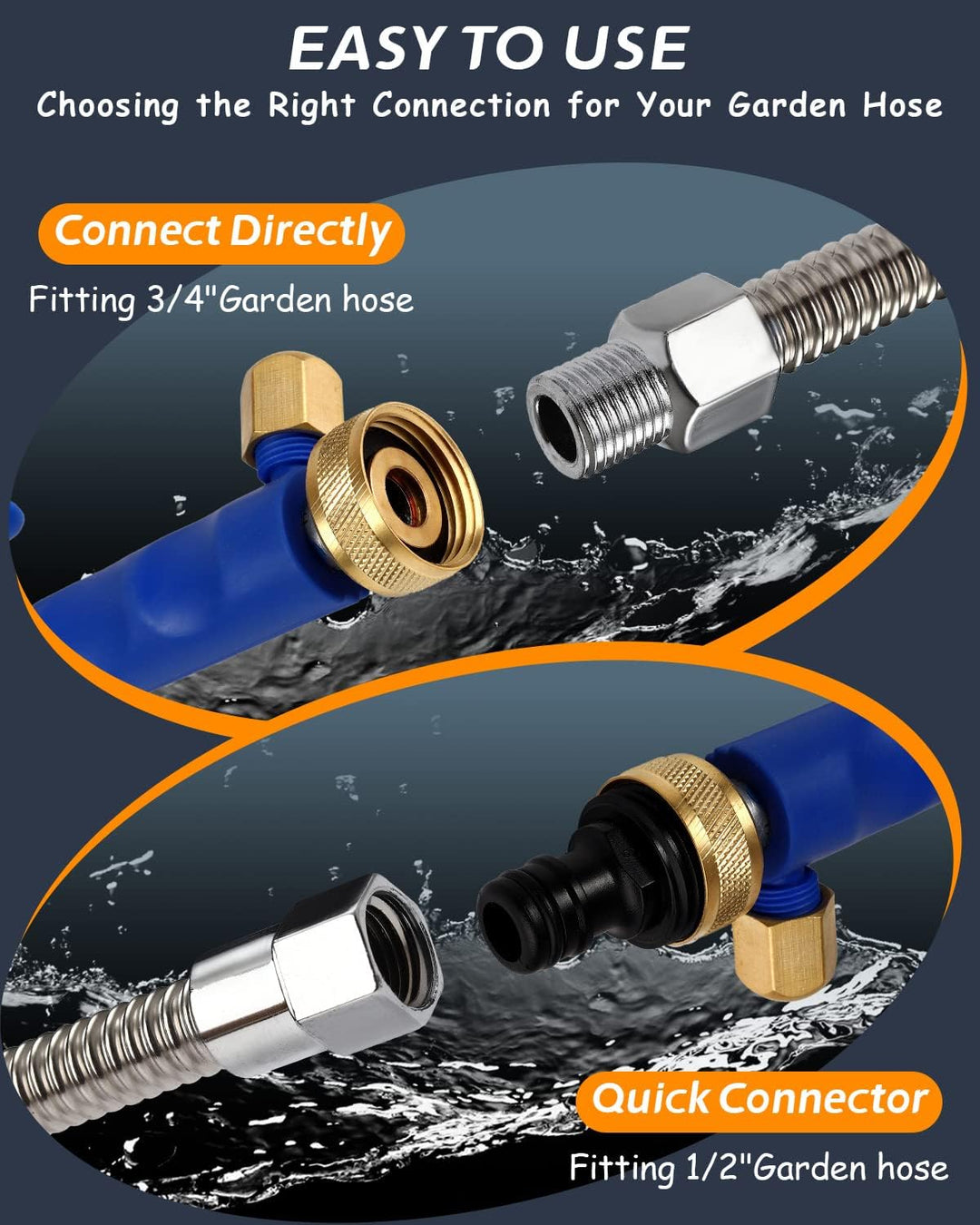 High-Pressure Washer Spray Nozzle Car Wash Water Hose 2