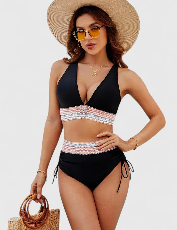 High-Waisted Women’s Bikini Swimsuit Set for Summer Beach Days 3