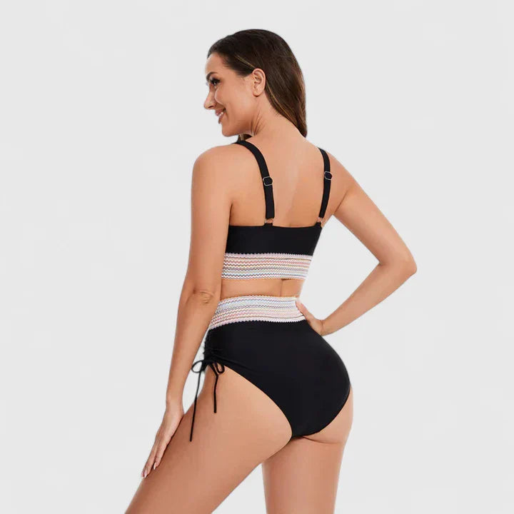 High-Waisted Women’s Bikini Swimsuit Set for Summer Beach Days 7