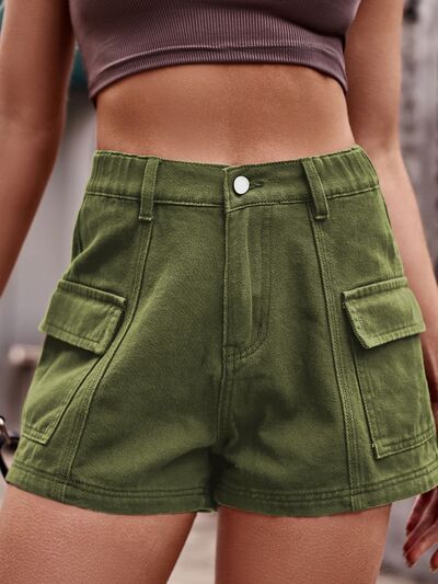 High Waist Denim Shorts for Women - Casual Summer Style, Flattering Fit and Functional Pockets 9