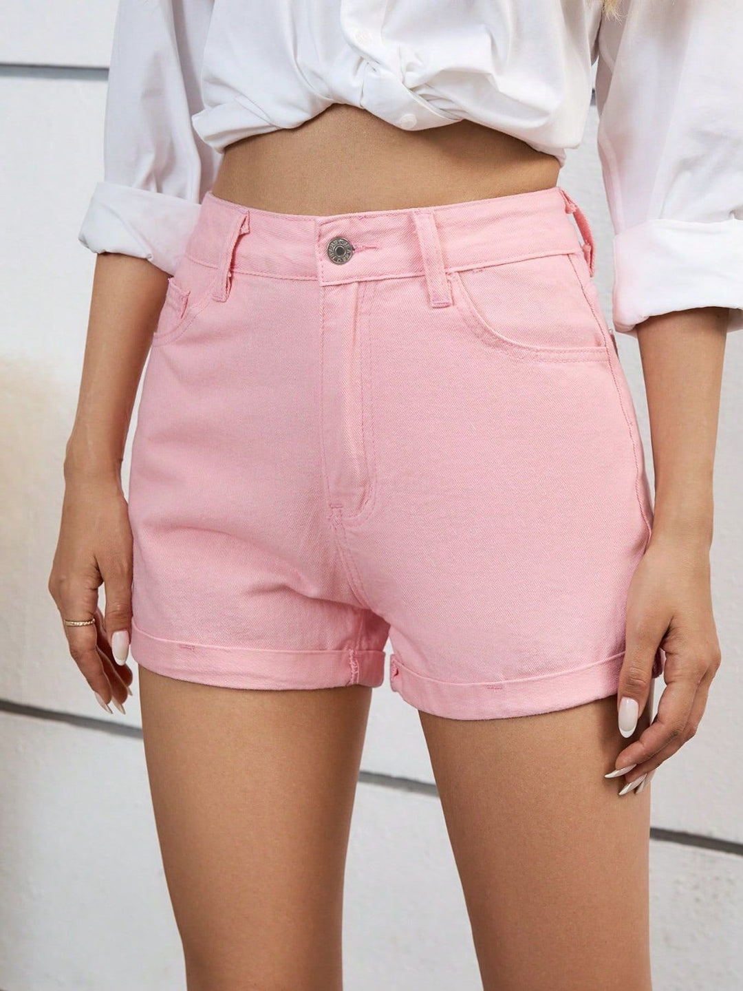 High Waist Denim Shorts for Women - Stylish Summer Casual Wear 9