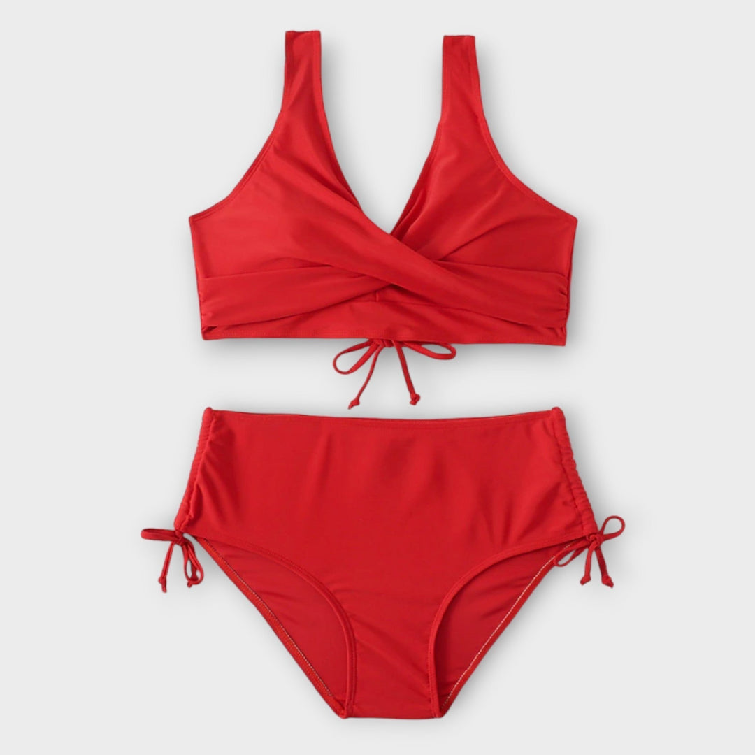 High Waisted Bikini Set for Women - Stylish Two-Piece Swimwear for Summer Fun 3