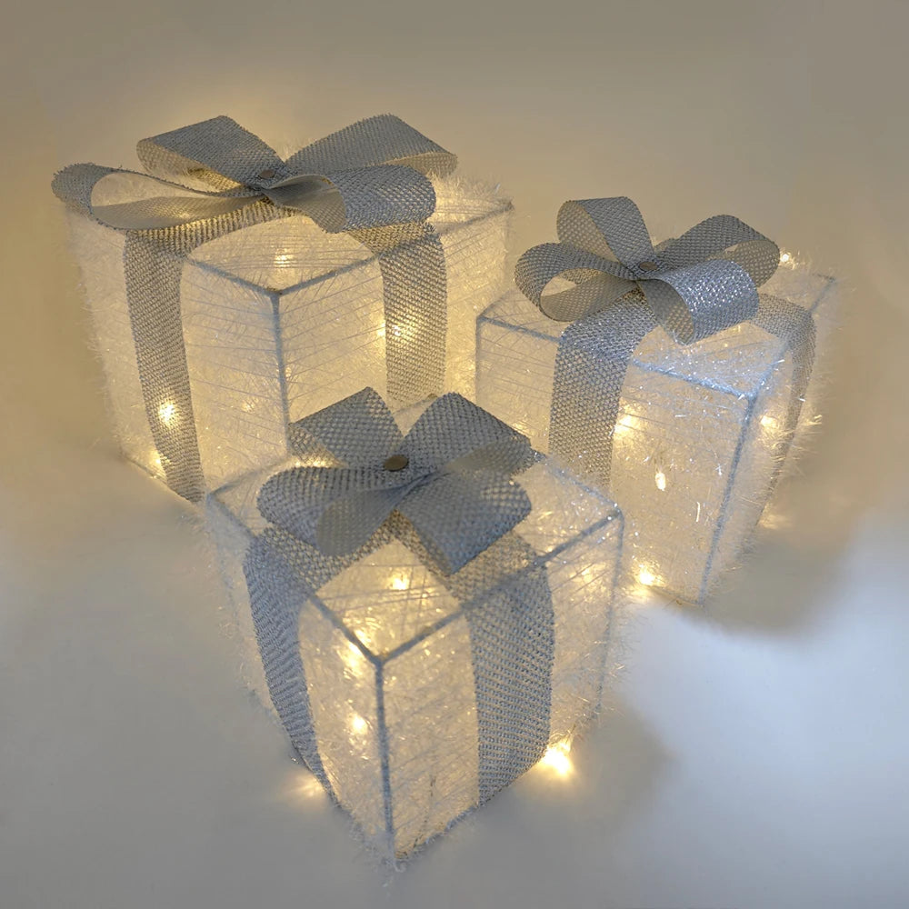 HolidayPresents | LED Gift Box Decoration Lights Set 4