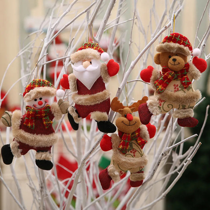 HolidaySpark – 4-Piece Shiny Christmas Ornament Ball Set for Tree Decoration 1