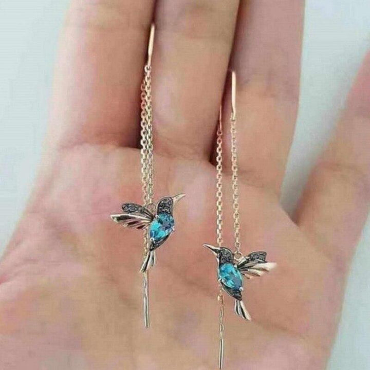 Hummingbird Cubic Zirconia Earrings – Elegant Jewelry 2