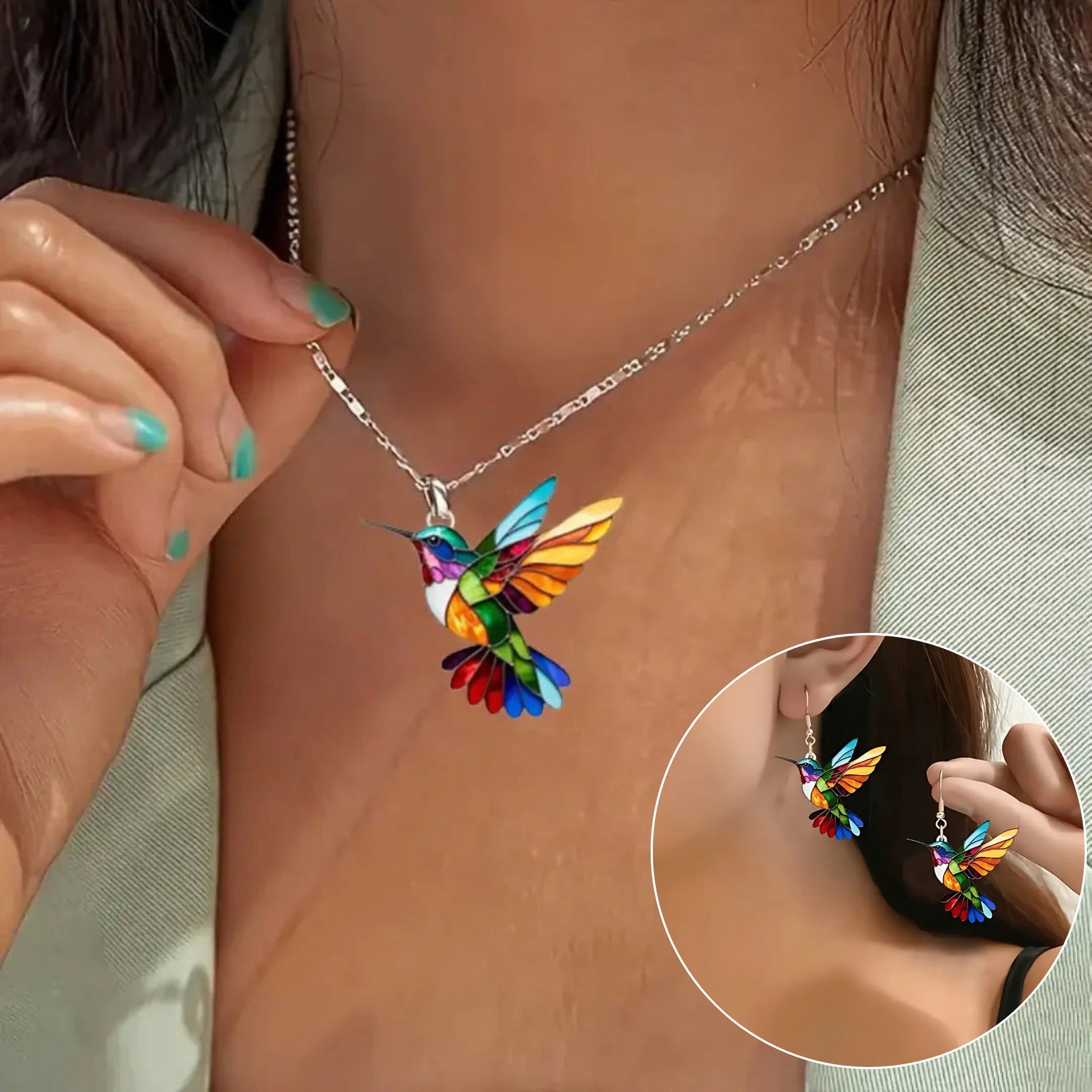 Hummingbird necklace – an elegant and modern accessory 2