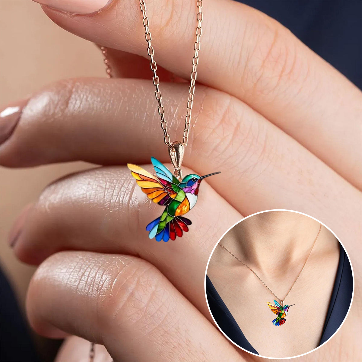Hummingbird necklace – an elegant and modern accessory 4
