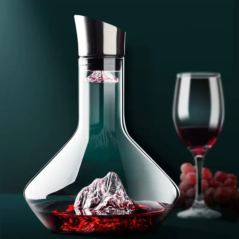 Iceberg Crystal | Handmade Lead-Free Wine Decanter 1500ml 1