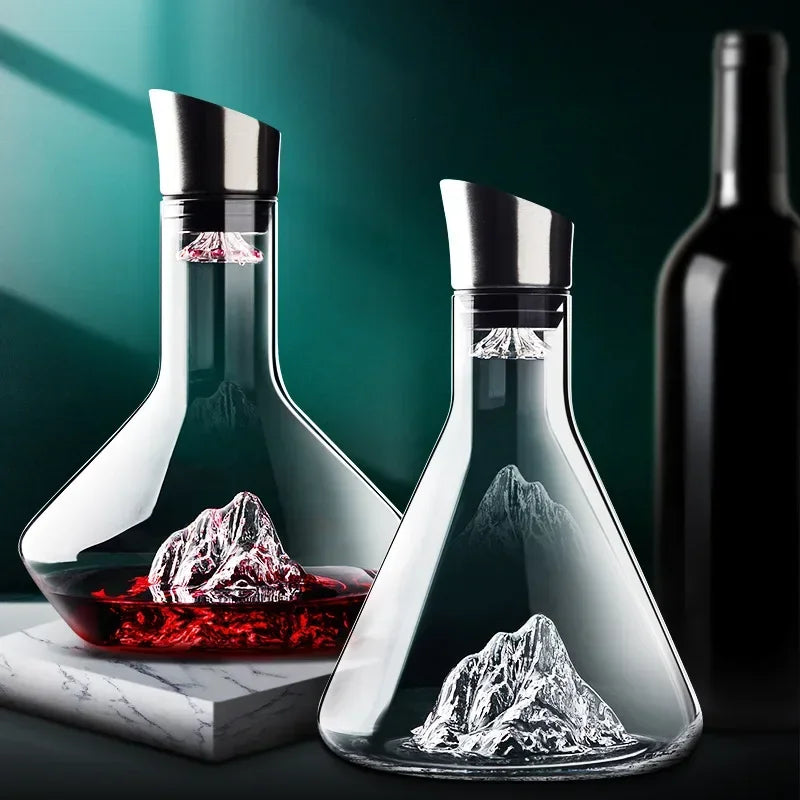 Iceberg Crystal | Handmade Lead-Free Wine Decanter 1500ml 2