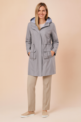 Iga | Long raincoat with hood 2