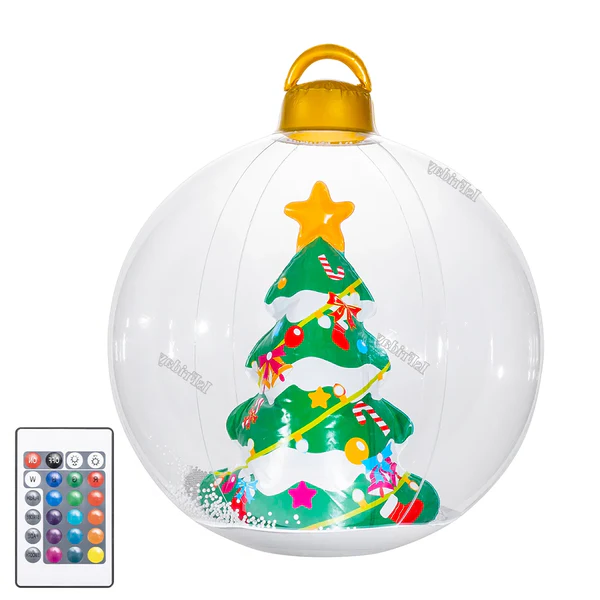 Inflatable Outdoor Christmas Ball With Lights (LED) 6