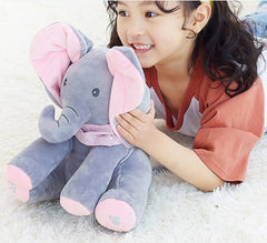 Interactive Plush Elephant – Soft Stuffed Animal with Music and Motion for Children 1