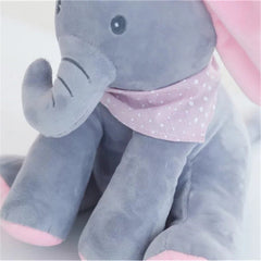Interactive Plush Elephant – Soft Stuffed Animal with Music and Motion for Children 3