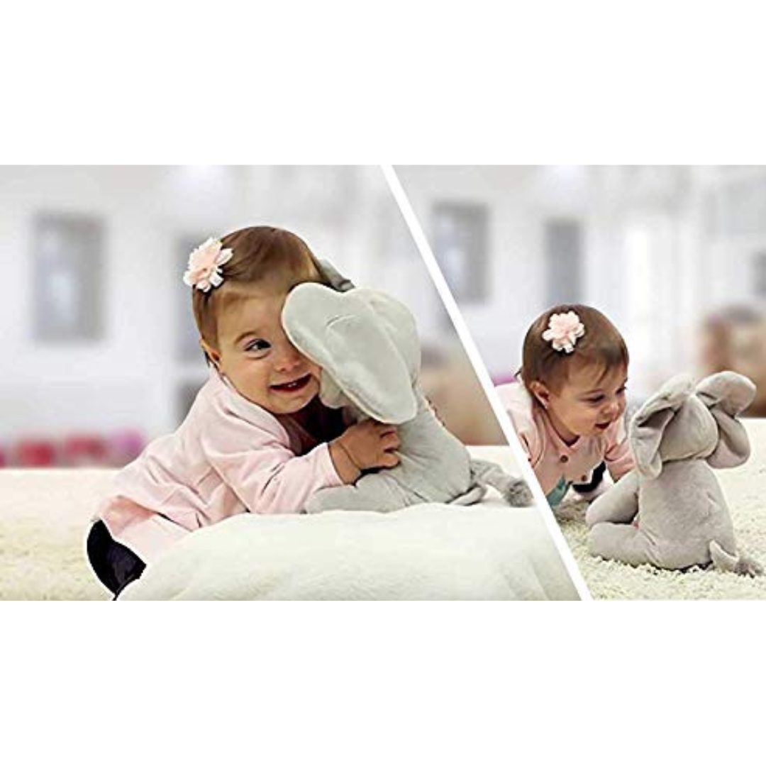 Interactive Plush Elephant – Soft Stuffed Animal with Music and Motion for Children 6